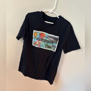 Navy Abercrombie Hologram Tee Shirt- SO cool! RARE!!!